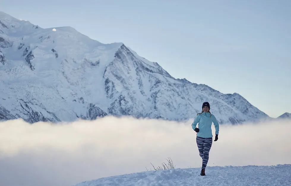 Challenge Sophie pushing her physical boundaries on a snow run